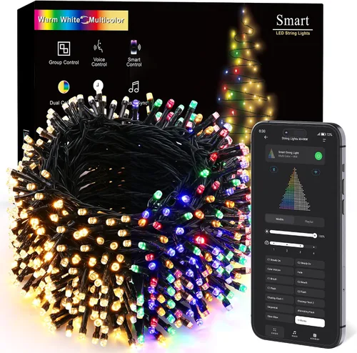 Miniatura 8 de BrizLabs - Luces naranjas de Halloween, 78.74 pies, 240 luces LED de color naranja, luces para exteriores de Halloween, miniluces conectables, 8