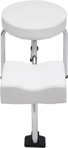 Miniatura 3 de Taburete de pedicura, reposapiés ajustable, almohadilla de PVC, soporte para pedicura, soporte para pies de pedicura, tecnología de uñas, spa, salón