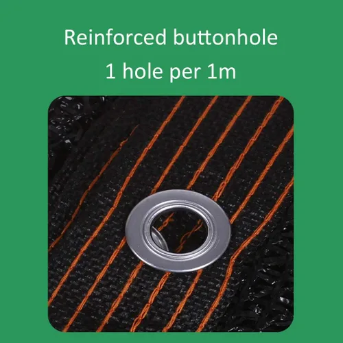 Miniatura 5 de Red de sombra negra con aislamiento térmico para el hogar, balcón, 50% -60% resistente a los rayos UV, tela de malla transpirable, tela de sombra