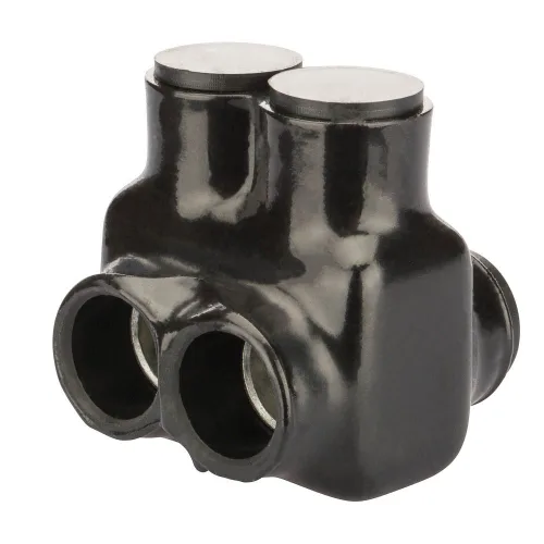 Miniatura 10 de Polaris - Conector aislado gris para conductor de cobre flexible de filamento fino, rango de cables 1-10 AWG y 2-10 AWG, 2 puertos, hexagonal