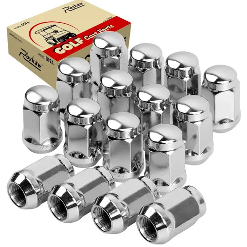 Miniatura 8 de Roykaw Tuercas de rueda de carrito de golf para EZGO y Club Car, tamaño 1/2''-20, 16 piezas
