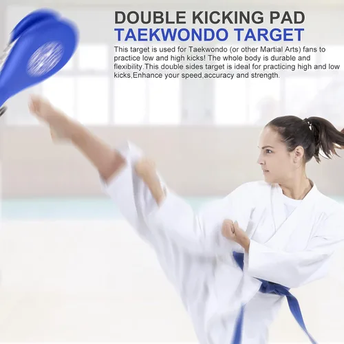 Miniatura 4 de Taekwondo, 2 unidades, equipo de entrenamiento de artes marciales de karate, almohadillas de boxeo de doble golpe para niños, jóvenes y adultos