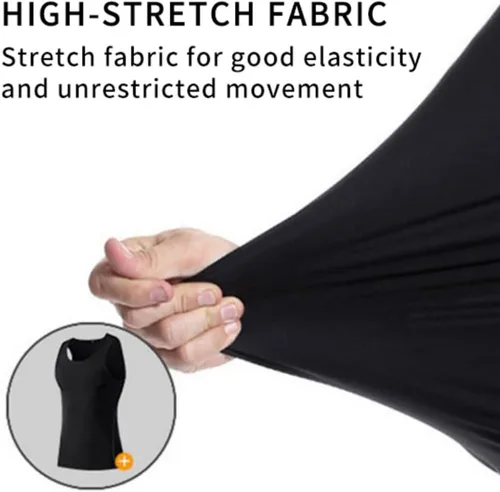 Miniatura 4 de Valcatch Chaleco de compresión para hombre, sin mangas, transpirable, de secado rápido, para correr, básquetbol