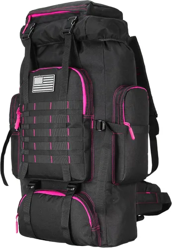Miniatura 28 de Mochila de senderismo W WINTMING para hombres 70L/100L, mochila de campamento, mochila militar Molle, paquete de asalto de 3 días para escalada