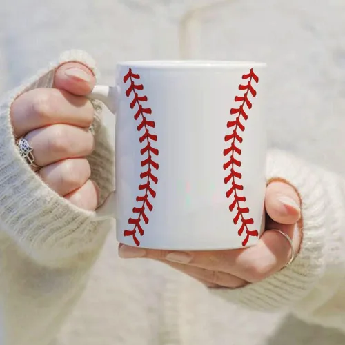 Miniatura 2 de Dnuiyses - Taza de béisbol novedosa para amantes del béisbol, mujeres, hombres, fanáticos de los deportes de béisbol, regalo divertido para amantes