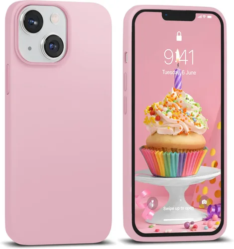 Miniatura 12 de IceSword Funda compatible con iPhone 13 Mini, color morado clavo, fundas de silicona para teléfono, ultra delgada, protección a prueba de golpes