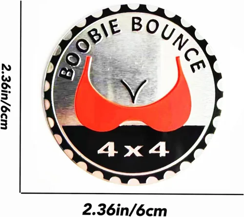 Miniatura 2 de 4 x 4 Adhesivos de emblema automotriz metálico 3D Emblemas metálicos redondos Adhesivos de emblema para coche Compatible con vehículos Jeep BOOBLE