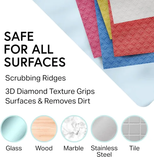 Miniatura 6 de Swedish Wholesale Paños suecos para cocina - 10 unidades de toallas de papel reutilizables lavables - Paños de cocina de esponja de celulosa