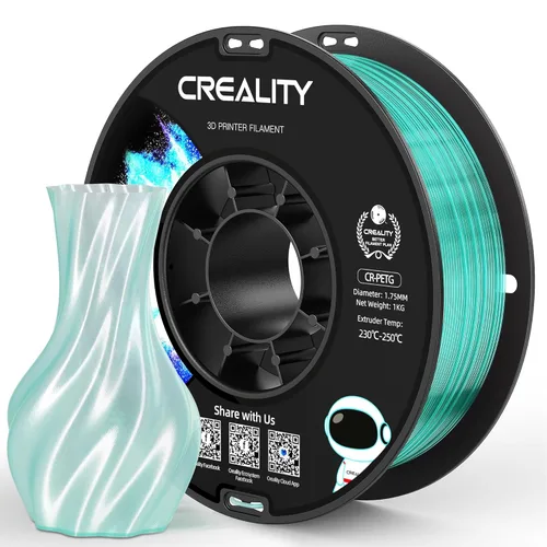 Miniatura 43 de Filamento PETG oficial para impresora 3D Creality de 0.069 in, 2.2 lbs, alta precisión, fuerte dureza, inodoro, mejor flujo, impresión 3D resistente