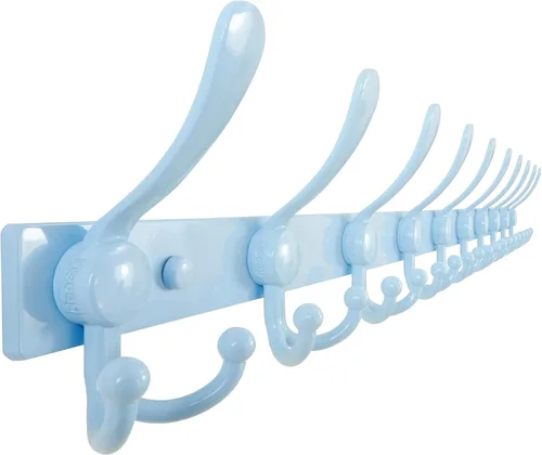 Miniatura 50 de Dseap - Perchero para montaje en pared, base resistente calibre 12 vs Flimsy de 0.039 pulgadas, ganchos sólidos antidesgarros, montaje en perno