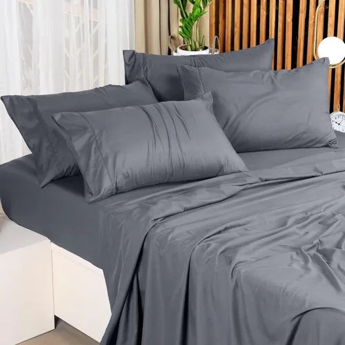 Miniatura 426 de Utopia Bedding Juego de sábanas Queen – Sábanas de 4 piezas para cama tamaño Queen, microfibra suave y transpirable, incluye 1 sábana bajera, 1 Gris