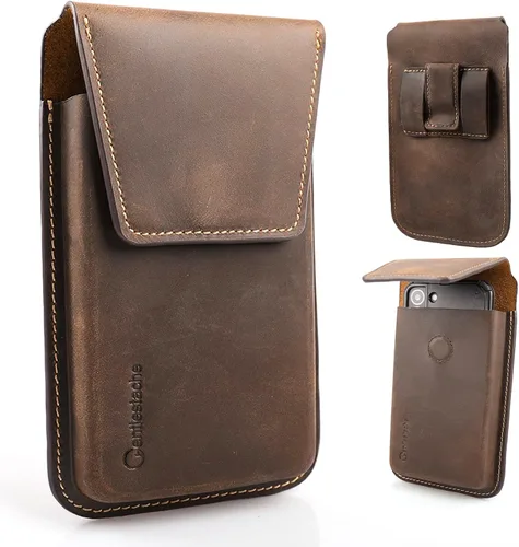 Miniatura 9 de Gentlestache Funda de Cuero para Teléfono para Galaxy S25 S24 S23 - Soporte de Funda para Teléfono Celular para iPhone 17 17 Pro 16 Pro 16 15 Pro