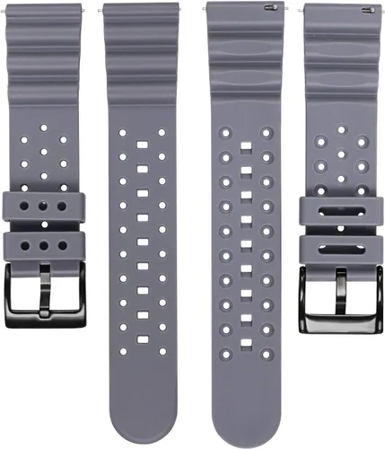 Miniatura 2 de Carty Correas de reloj de silicona de liberación rápida para hombres y mujeres, de alta calidad, impermeables, 0.787in, 0.866in, 0.945in, correas