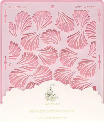 Miniatura 11 de Lacupella Plantilla de decoración de pasteles para pastel alto de crema de mantequilla, glaseado real, ganache, pintura, aerógrafo (ARRO)