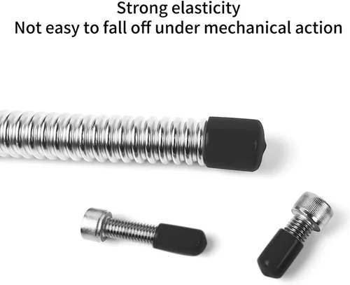 Miniatura 3 de Bonsicoky 24 piezas de tapas de extremo de goma redondas, protectores de rosca de tornillo flexibles de vinilo de 3/4" (19mm) de diámetro
