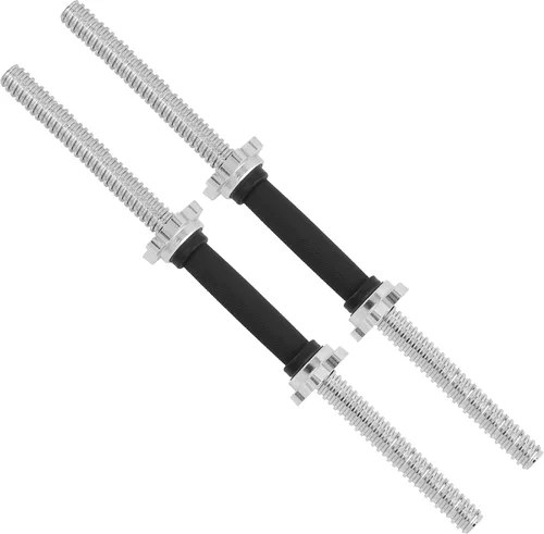 Miniatura 12 de Yes4All Threaded Dumbbell Handles, Adjustable Dumbbell Bar Pair, 14/16/18/24-Inch Sizes, Fits 1" or 1.15" Plates, Non-Slip Grip, Secure Star-Lock