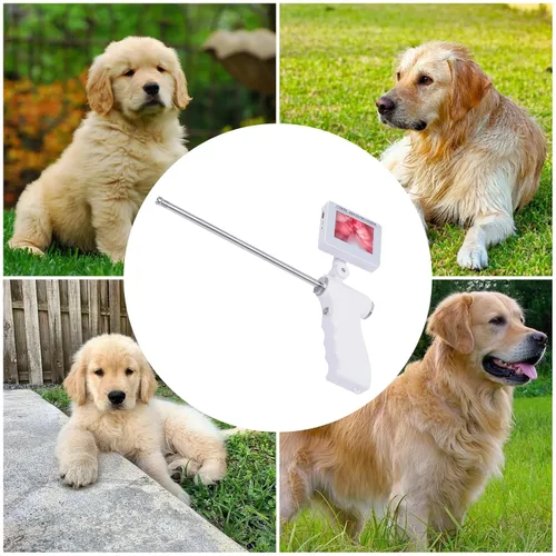 Miniatura 7 de Kit de inseminación artificial para perros, pistola de inseminación visual para ganado, pantalla ajustable, rotación de 360°, instrumento