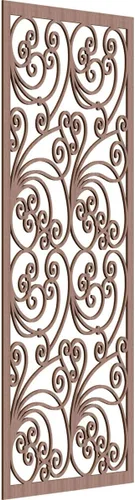 Miniatura 77 de 9 3/8"W x 24 3/8"H x 1/4"T Marilla Decorativos Paneles de Pared de Madera Calado, Abedul