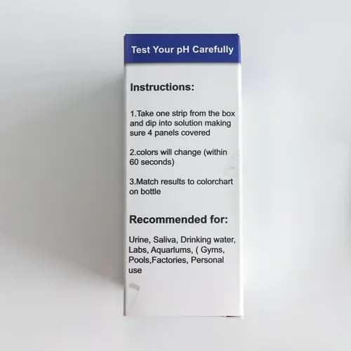 Miniatura 5 de Tiras de prueba de pH universales 0-14 (100 unidades) - Papel tornasol para pruebas de agua, piscina, acuario, orina y saliva - Incluye tabla