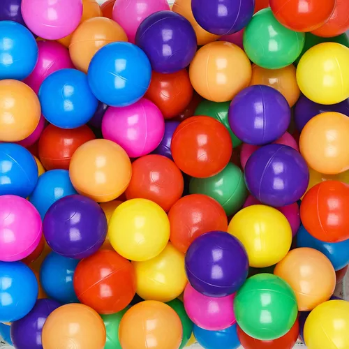Miniatura 2 de Hovenlay Pelotas para hoyo de bolas, sin ftalatos, plástico a prueba de aplastamiento, 7 colores brillantes en juguetes reutilizables para niños