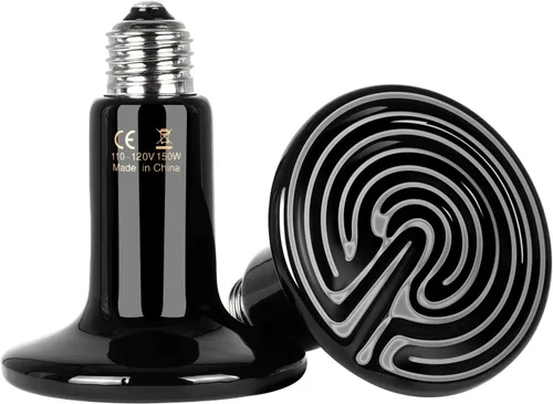 Miniatura 10 de Simple Deluxe Bombilla emisora de calor de cerámica de 25 W (Mini) para reptiles, sin emisor de luz, calentador de gallinero para mascotas anfibias