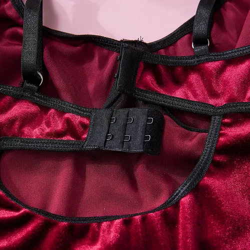 Miniatura 7 de HHX Lencería sexy para mujer, body de encaje, trajes de cuerpo, ropa moldeadora, red de pesca, camisones de muñeca bebé, peluches y camisetas