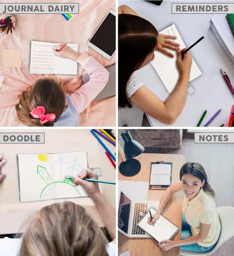Miniatura 3 de Puzzled DolliBu - Cuaderno de peluche de tiburón para niñas y niños, bonito diario de escritura o diario estacionario con temática oceánica
