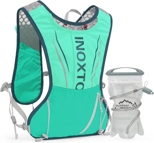 Miniatura 13 de IX INOXTO Chaleco de hidratación para correr para hombres y mujeres, mochila de agua para correr, paquete de hidratación de 3 litros, para correr