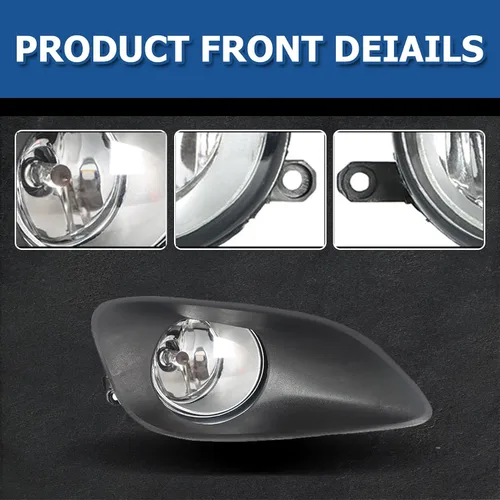 Miniatura 2 de WFLNHB 1 par de luces antiniebla de repuesto para Toyota Yaris Sedan 2007-2011, faros antiniebla, lado del pasajero y del conductor
