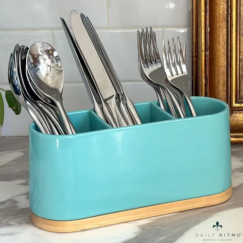 Miniatura 8 de DAILY RITMO® Soporte para cubiertos de encimera negro