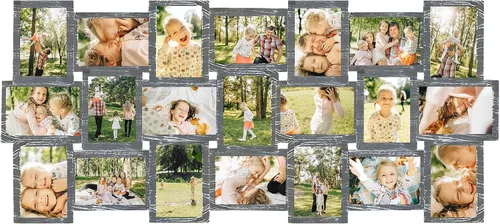 Miniatura 9 de HELLO LAURA - Marco de fotos de 4 x 6 pulgadas con collage y 18 espacios para pared - Gran marco de fotos con collage para decoración de pared
