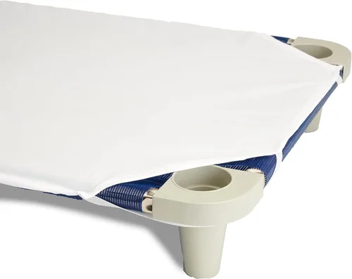 Miniatura 4 de Rollee Pollee Sábanas de microfibra azul para cuna, súper suaves y duraderas con bucles elásticos, ideales para preescolar y guardería para siestas
