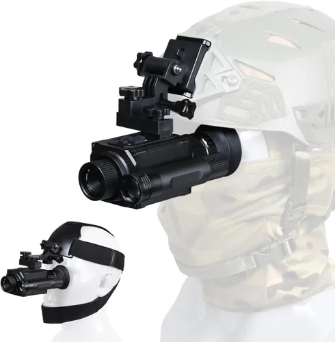 Gafas de visión nocturna, monocular montado en la cabeza o en el casco, grabación de fotos y video HD de 1080P con zoom digital 5X e infrarrojo