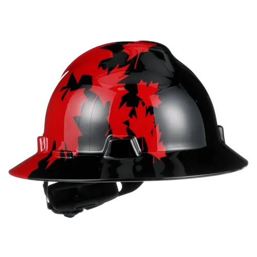 Miniatura 4 de MSA 10104254 Freedom Series V-Gard - Casco duro de ala completa con suspensión de trinquete Fas-Trac III, cubierta de polietileno, correas de corona