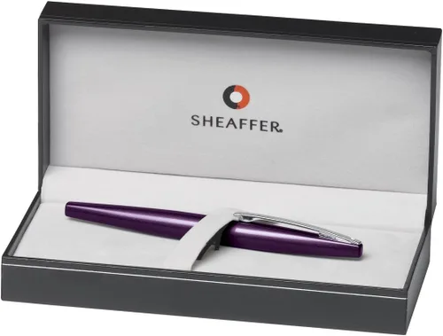 Miniatura 2 de Sheaffer Taranis - Bolígrafo de punta redonda, amatista brillante, ribete cromado (E1944751-PB2)