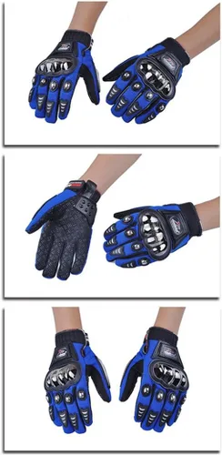 Miniatura 6 de Lorsoul Guantes de acero para motocicleta con nudillos y accesorios para montar en bicicleta, tácticas de carreras de combate de entrenamiento