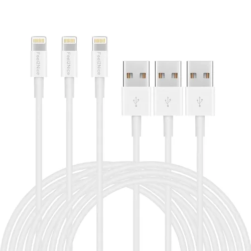 Miniatura 5 de Cable cargador para iPhone, color blanco