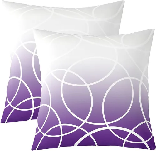 Miniatura 33 de Juego de 2 fundas de almohada de panal de abeja de 16 x 16 pulgadas, fundas de cojín geométricas hexagonales, fundas de almohada de colmena