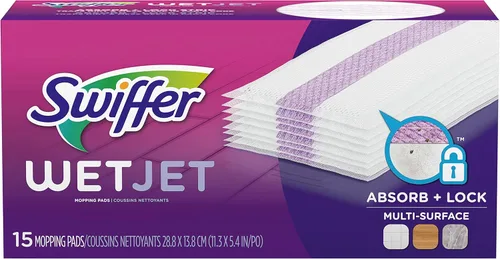 Miniatura 4 de Swiffer WetJet Recambio de Almohadilla para Trapear Madera - 12 unidades (Paquete de 3)