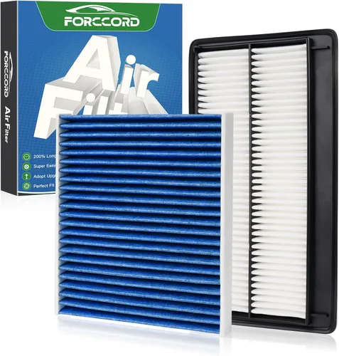 Miniatura 40 de Combo de Filtro de Aire de Cabina y Motor Forccord Compatible con Honda Civic 2016-2025 2026 2.0L, HR-V 2023-2026 2.0L Filtro de Cabina de Carbón