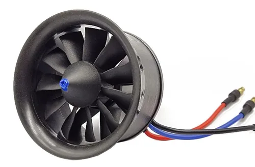 Miniatura 9 de Flycolor EDF 50mm 4900KV 3S Empuje Máximo 770g 11 Hélices Ventilador Canalizado con Motor RC Sin Escobillas con ESC 40A(2~4S) Equilibrado Probado