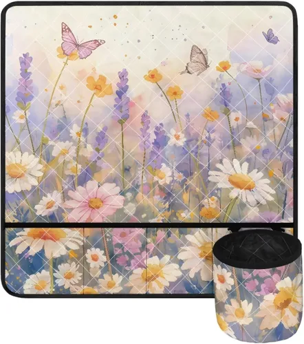 Miniatura 21 de Alfombrilla para máquina de coser con estampado de manzanas rojas para mesa con bolsillos, resistente al polvo, compatible con máquina de coser