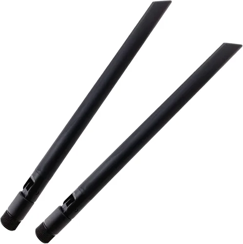 Antena WiFi (paquete de 2) de doble banda 2.4GHz 5GHz 5.8GHz RP-SMA macho (agujero) 6dBi para adaptador de red inalámbrica Router