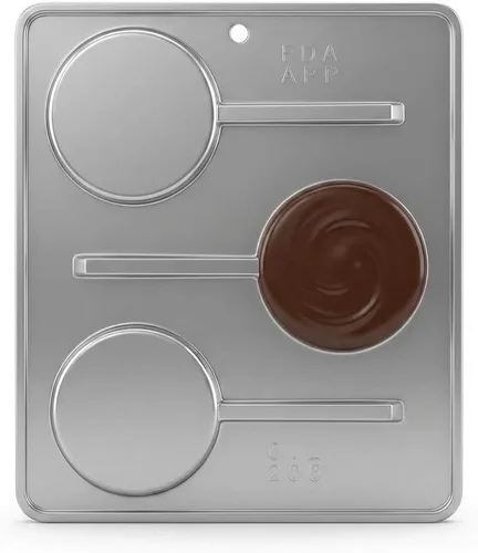 Miniatura 6 de Molde de caramelo de chocolate con piruleta de 3 pulgadas de diámetro 206