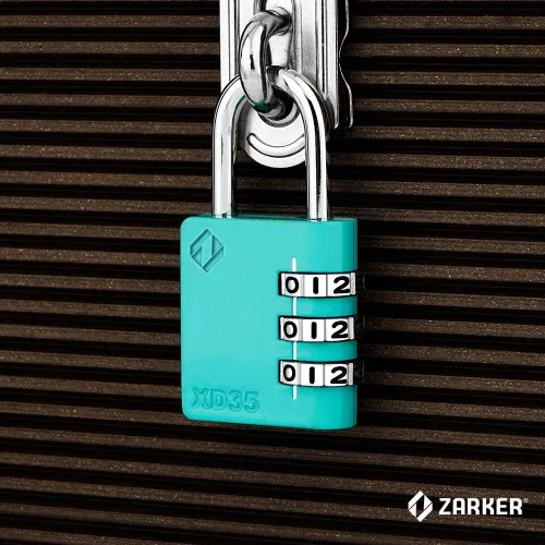 Miniatura 7 de XD35 - Candado de combinación de 3 dígitos, paquete de 2, para casillero deportivo de escuela, gimnasio, cerca, caja de herramientas, maleta, Rosa