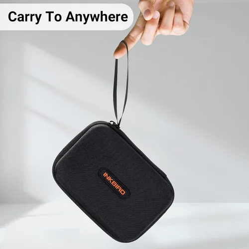 Miniatura 6 de INKBIRD Funda de transporte de 6.7 x 4.7 x 3 pulgadas para termómetro de parrilla IBT-4XS, IBBQ-4T, IBT-4XC, IBT-4XP - Disco duro protector