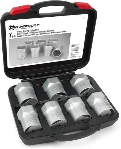 Miniatura 2 de Powerbuilt 647067 - Tuerca de bloqueo de rodamiento de rueda redondeada de 2-9/16 pulgadas, hexagonal de 6 puntos, bujes manuales Dodge Trucks