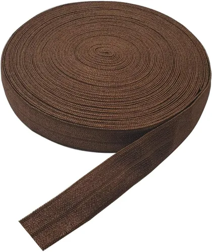Miniatura 21 de Cinta elástica plegable de 10 yardas, cinta elástica trenzada para cintas para el cabello, disponible en varios colores (gris, 5/8 pulgadas)