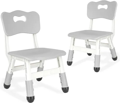 Miniatura 9 de Silla para niños de altura ajustable, sillas para niños de 2 a 8 años con fundas para pies para el hogar, aula, jardín de infantes y lugares