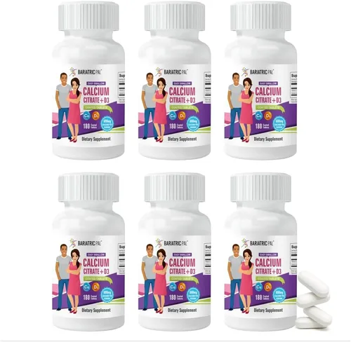 Miniatura 9 de BariatricPal Citrato de calcio fácil de tragar (600 mg) y comprimidos recubiertos con D3 (suministro para 30 días)